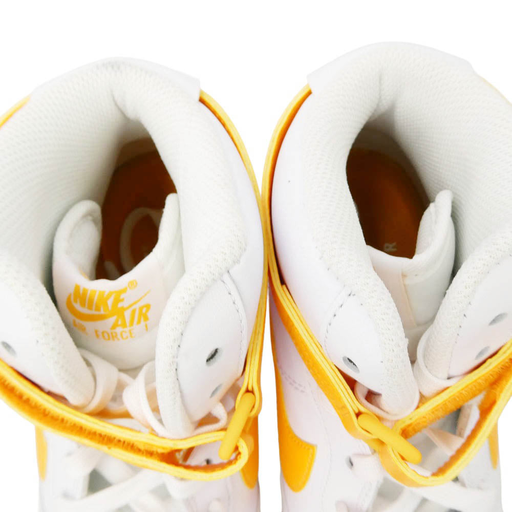 NIKE ナイキ DD8359-100 Air Force 1 High 07 White Sundial エアフォース1 ハイ 07 ホワイト サンダイアル ハイカットスニーカー ホワイト系 オレンジ系 28cm【美品】【中古】