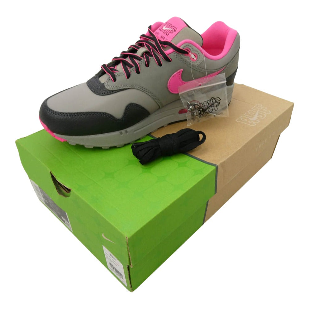 NIKE ナイキ HUF ハフ HF3713-003 × HUF Air Max 1 Anthracite Pink Pow ハフ エアマックス1 アンスラサイト ピンクパウ ローカットスニーカー マルチカラー系 26cm【新古品】【未使用】【中古】