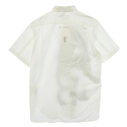 JUNYA WATANABE COMME des GARCONS MAN ジュンヤワタナベコムデギャルソンマン 21SS WG-B014 Studio SPIN スタジオ スピン フロントプリント ショートスリーブ 半袖 シャツ ホワイト系 M【中古】
