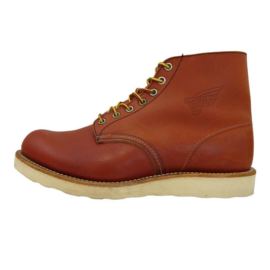 RED WING レッドウィング 8166 USA製 Classic Round クラシックラウンド レザー ブーツ ライトブラウン系 26cm【中古】