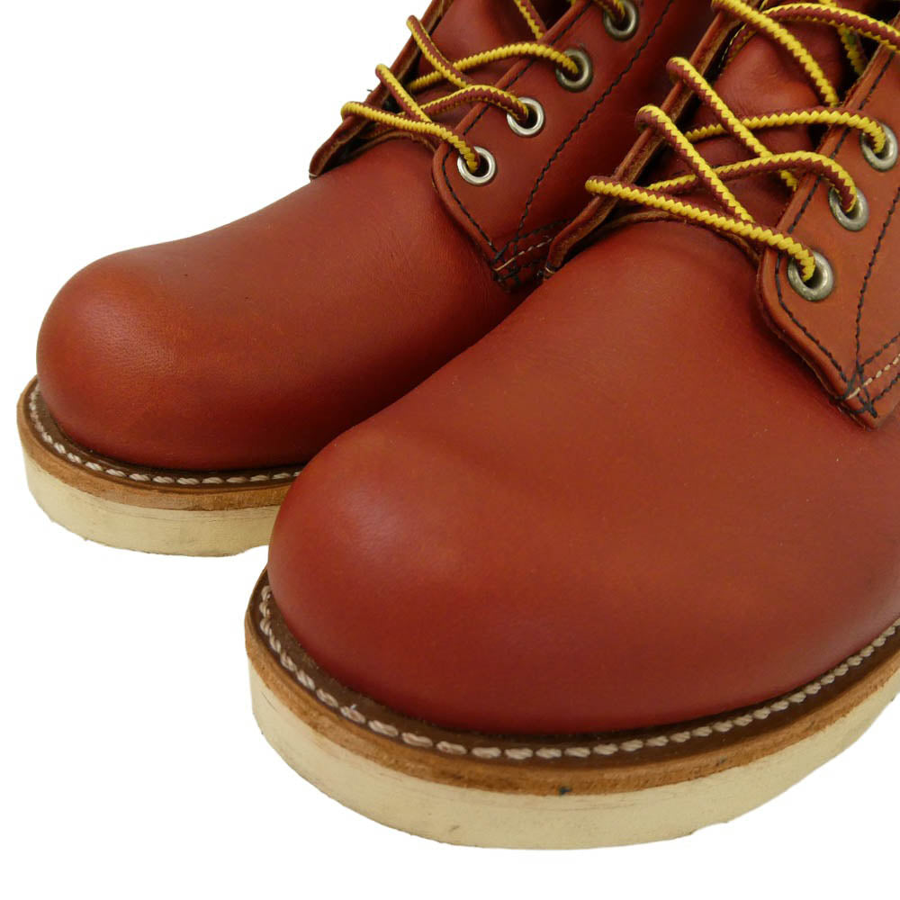 RED WING レッドウィング 8166 USA製 Classic Round クラシックラウンド レザー ブーツ ライトブラウン系 26cm【中古】