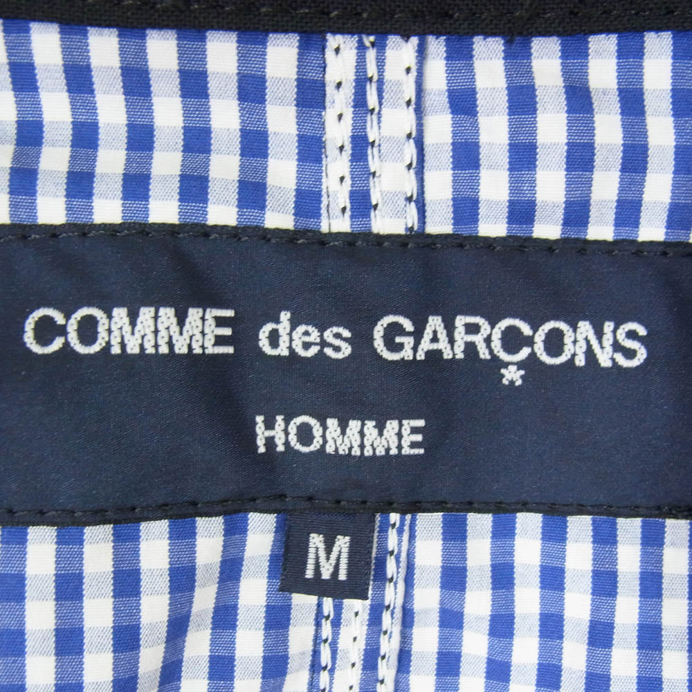 COMME des GARCONS HOMME コムデギャルソンオム 19AW HD-J016 ペイント加工 ウール コットン テーラード ジャケット ブラック系 M【中古】