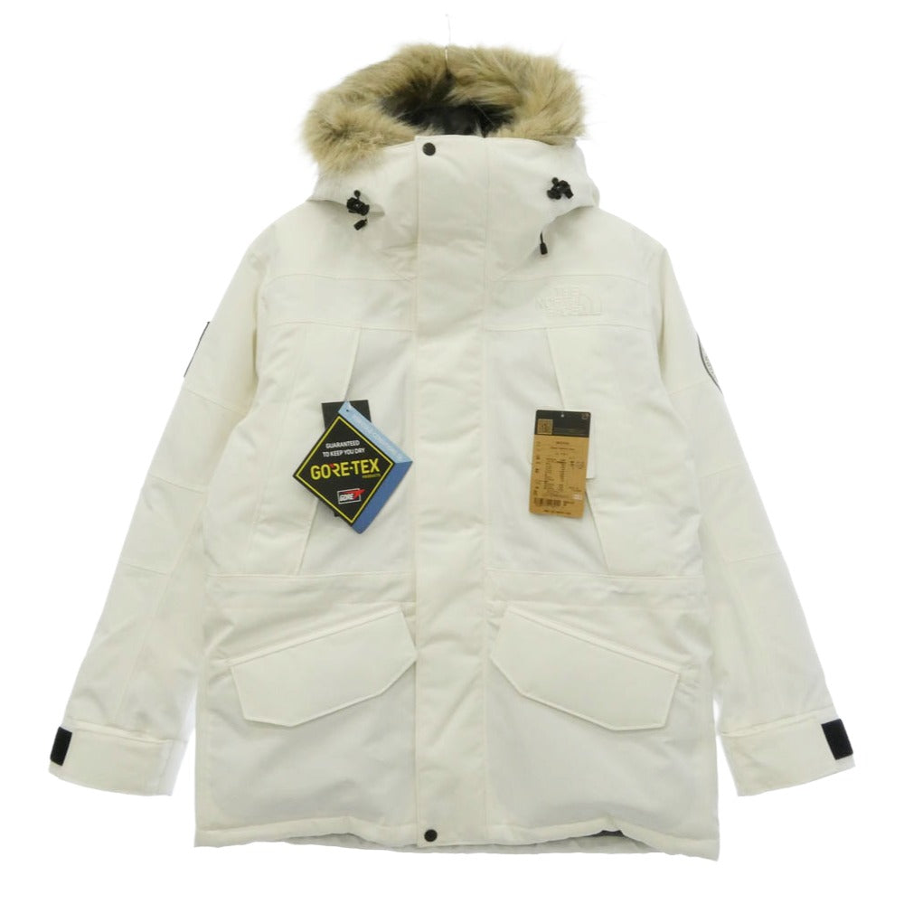 THE NORTH FACE ノースフェイス ND92239 UNDYED ANTARCTICA PARKA アンダイド アンタークティカパーカ ファー付き ダウンジャケット ホワイト系 L【美品】【中古】