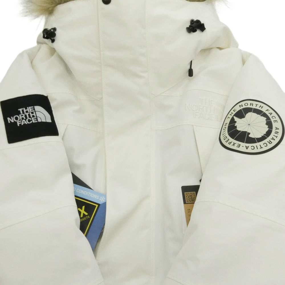 THE NORTH FACE ノースフェイス ND92239 UNDYED ANTARCTICA PARKA アンダイド アンタークティカパーカ ファー付き ダウンジャケット ホワイト系 L【美品】【中古】