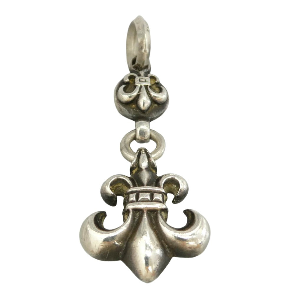 CHROME HEARTS クロムハーツ（原本無） 1BALL BS FLEUR 1ボール BSフレア チャーム ペンダントトップ シルバー系【中古】