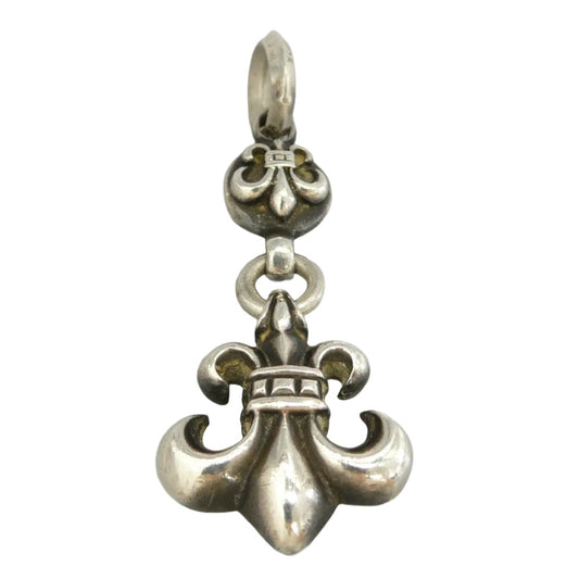 CHROME HEARTS クロムハーツ（原本無） 1BALL BS FLEUR 1ボール BSフレア チャーム ペンダントトップ シルバー系【中古】