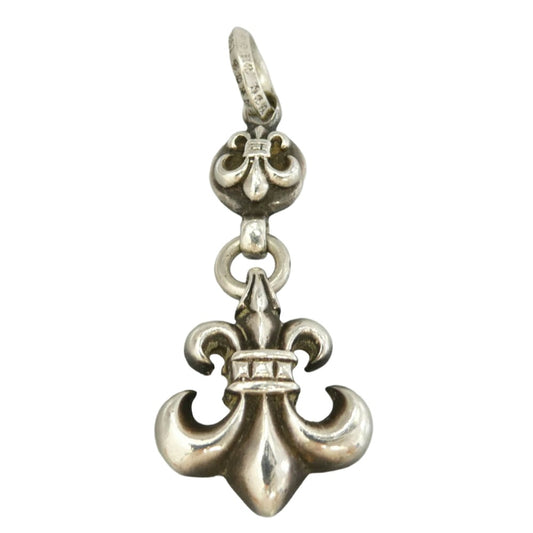 CHROME HEARTS クロムハーツ（原本無） 1BALL BS FLEUR 1ボール BSフレア チャーム ペンダントトップ シルバー系【中古】