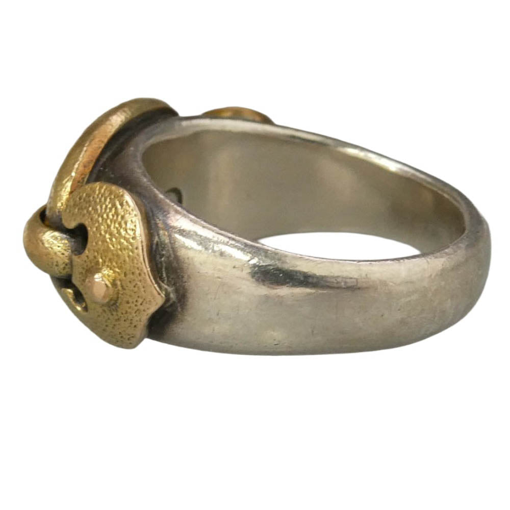 LYNCH SILVERSMITH リンチシルバースミス 18K×シルバーコンビ カスタムオーダー ANCHOR RING アンカー リング シルバー系 ゴールド系 21.5号【中古】