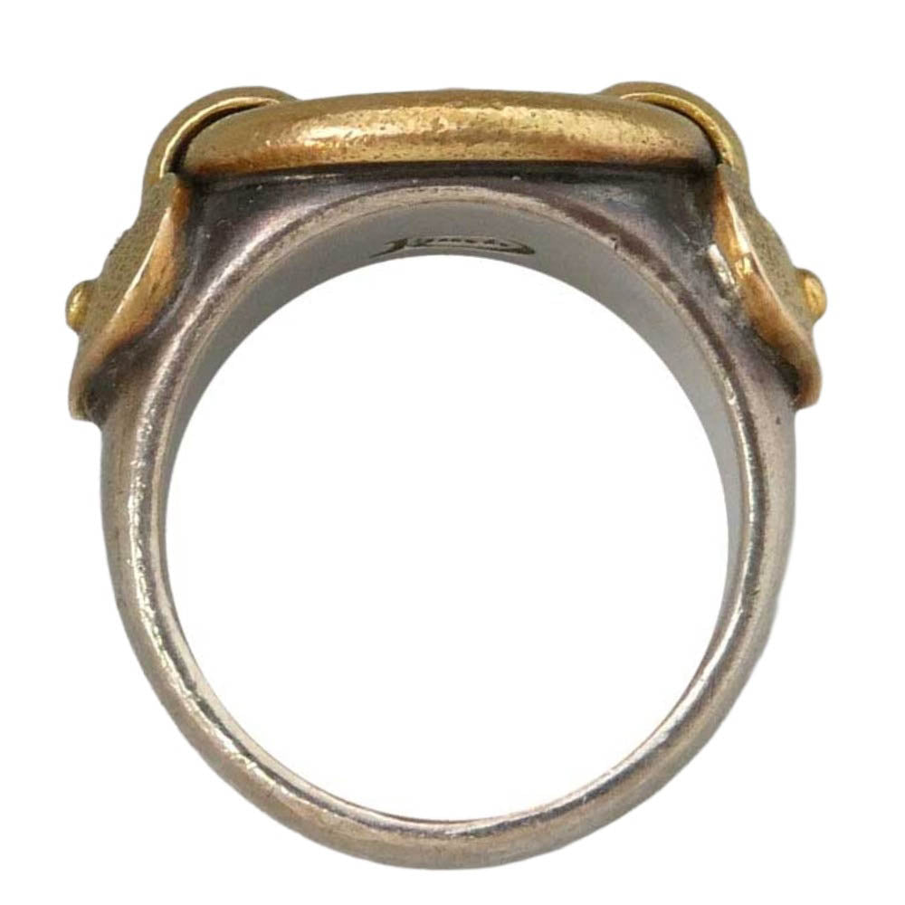 LYNCH SILVERSMITH リンチシルバースミス 18K×シルバーコンビ カスタムオーダー ANCHOR RING アンカー リング シルバー系 ゴールド系 21.5号【中古】