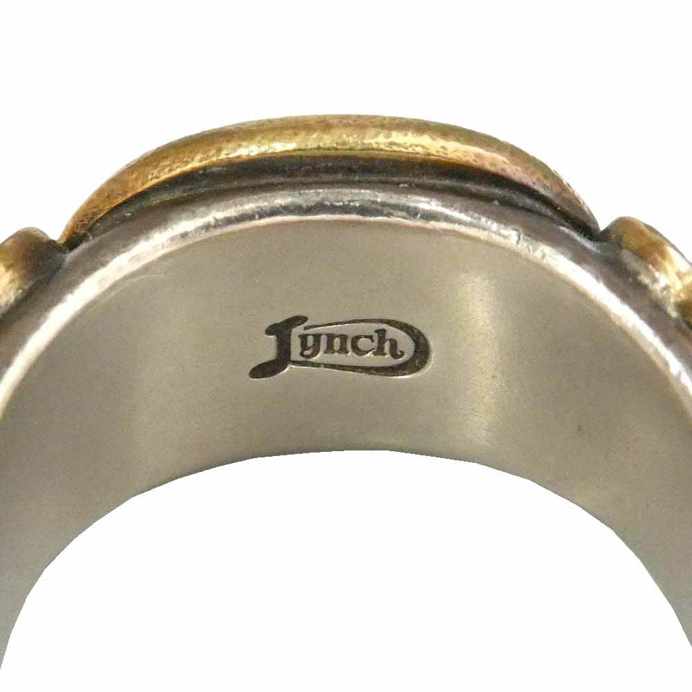 LYNCH SILVERSMITH リンチシルバースミス 18K×シルバーコンビ カスタムオーダー ANCHOR RING アンカー リング シルバー系 ゴールド系 21.5号【中古】