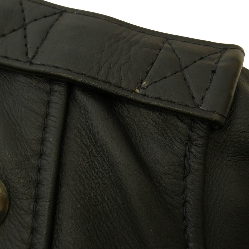 LANGLITZ LEATHERS ラングリッツレザーズ COMSTOCK カムストック キドニーベルト ピンズ付き ブラック系【中古】
