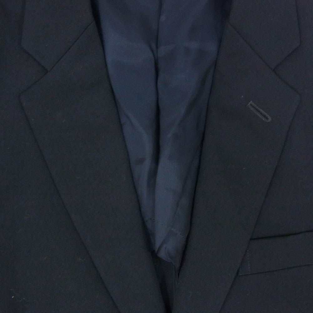 COMME des GARCONS HOMME PLUS コムデギャルソンオムプリュス AD2015 PZ-J001 ウールギャバジン 袖裏ストライプ 半裏 2B テーラード ジャケット ダークネイビー系 XS【中古】