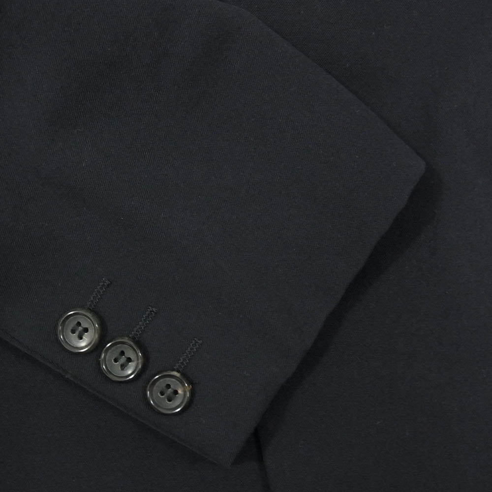 COMME des GARCONS HOMME PLUS コムデギャルソンオムプリュス AD2015 PZ-J001 ウールギャバジン 袖裏ストライプ 半裏 2B テーラード ジャケット ダークネイビー系 XS【中古】