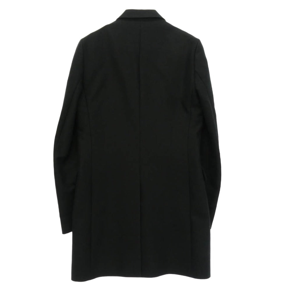 MAISON MARTIN MARGIELA メゾンマルタンマルジェラ 14AW S50AA0017 コットンツイル 本切羽 チェスター コート ブラック系 44【中古】