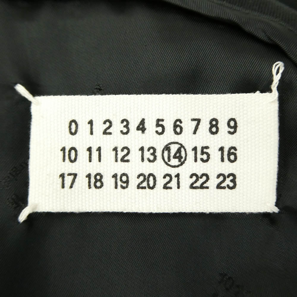 MAISON MARTIN MARGIELA メゾンマルタンマルジェラ 14AW S50AA0017 コットンツイル 本切羽 チェスター コート ブラック系 44【中古】