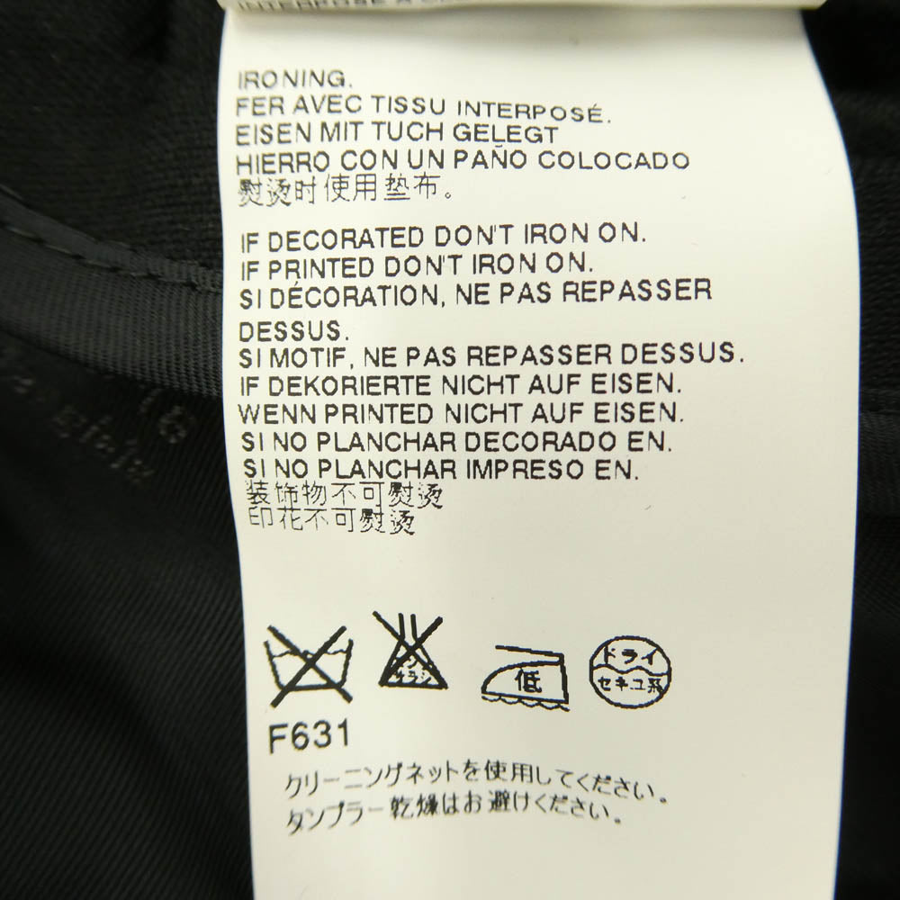 MAISON MARTIN MARGIELA メゾンマルタンマルジェラ 14AW S50AA0017 コットンツイル 本切羽 チェスター コート ブラック系 44【中古】