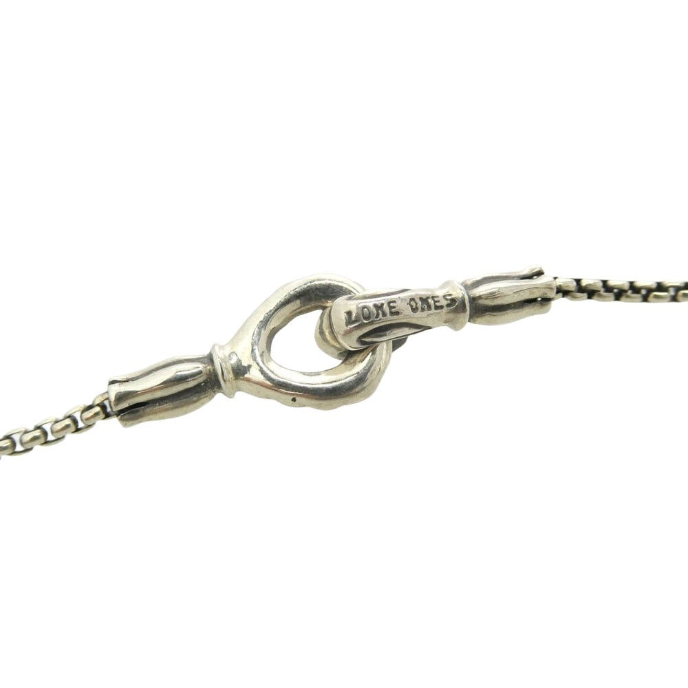 LONE ONES ロンワンズ メイティングフライト フック ボックス チェーン S ネックレス 18インチ シルバー系【美品】【中古】