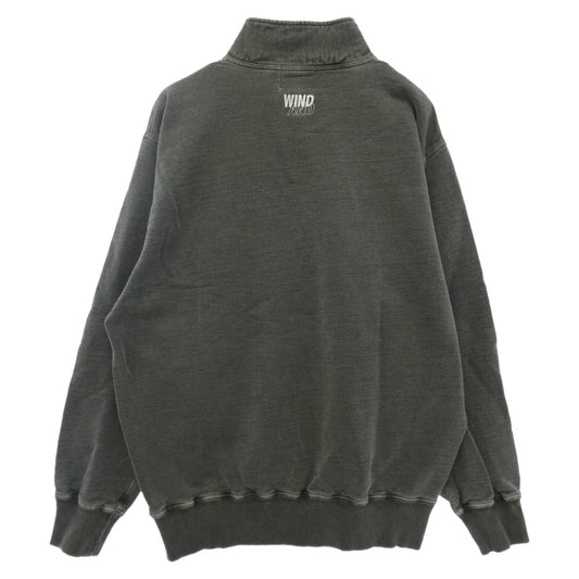 WIND AND SEA ウィンダンシー WDS-O-REW-25-Q2-CS-03 × REDWOOD CLASSICS レッドウッド クラシックス ハーフジップ プルオーバー スウェット グレー系 XL【中古】