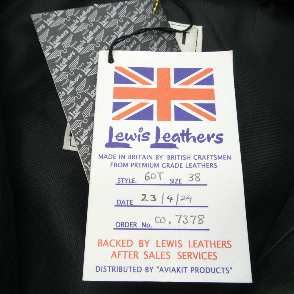 Lewis Leathers ルイスレザー CORSAIR コルセア シープレザー シングルライダースジャケット ダークグリーン グリーン系 38【中古】