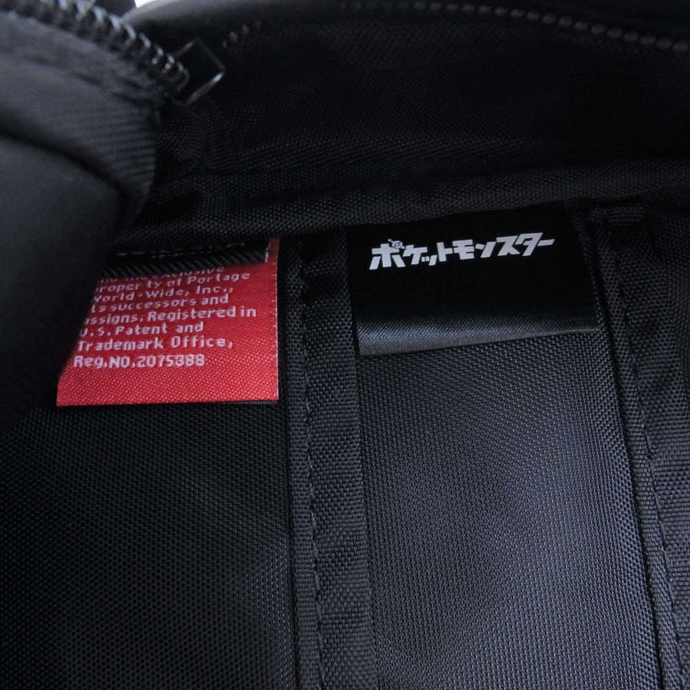 Manhattan Portage マンハッタンポーテージ MP1277TWLBLPKMN × POCKETMONSTER BLACK LABEL STUYTOWN BACKPACK TWL ポケモン ポケットモンスター ブラックレーベル バックパック リュックサック ブラック系【美品】【中古】
