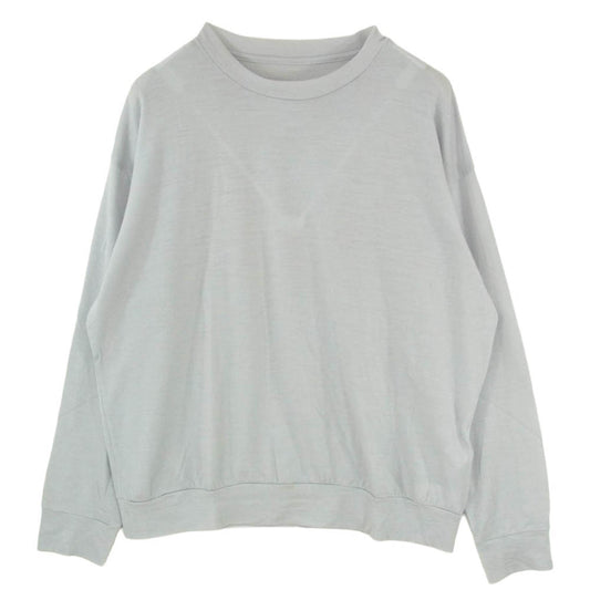 SOPHNET. ソフネット SOPH-250060 WASHABLE WOOL L/S TOP サマーウール クルーネック グレー系 L【中古】