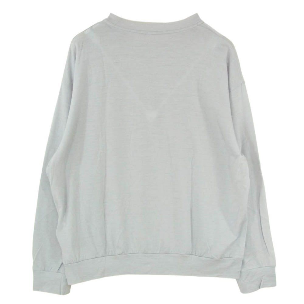 SOPHNET. ソフネット SOPH-250060 WASHABLE WOOL L/S TOP サマーウール クルーネック グレー系 L【中古】