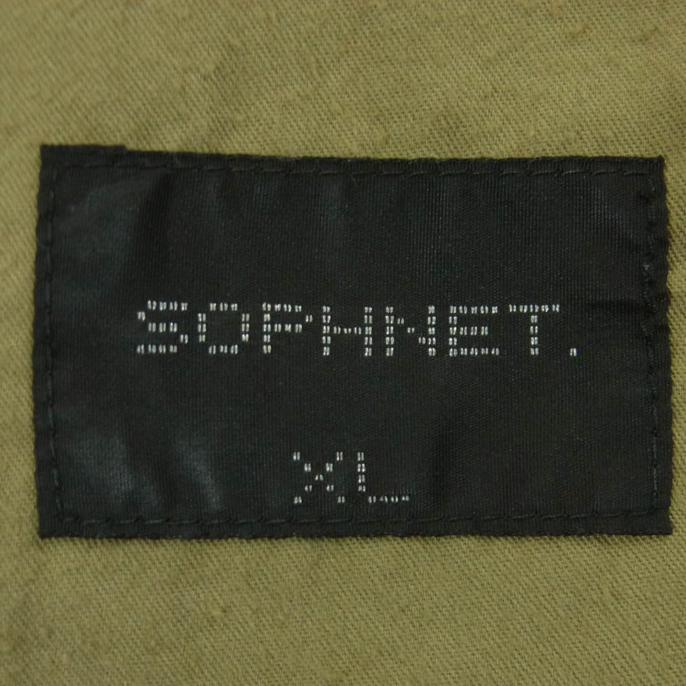 SOPHNET. ソフネット 24SS SOPH-240017 BRUSHED GABARDINE TAPERED CARGO PANTS カーゴ パンツ ベージュ系 XL【中古】