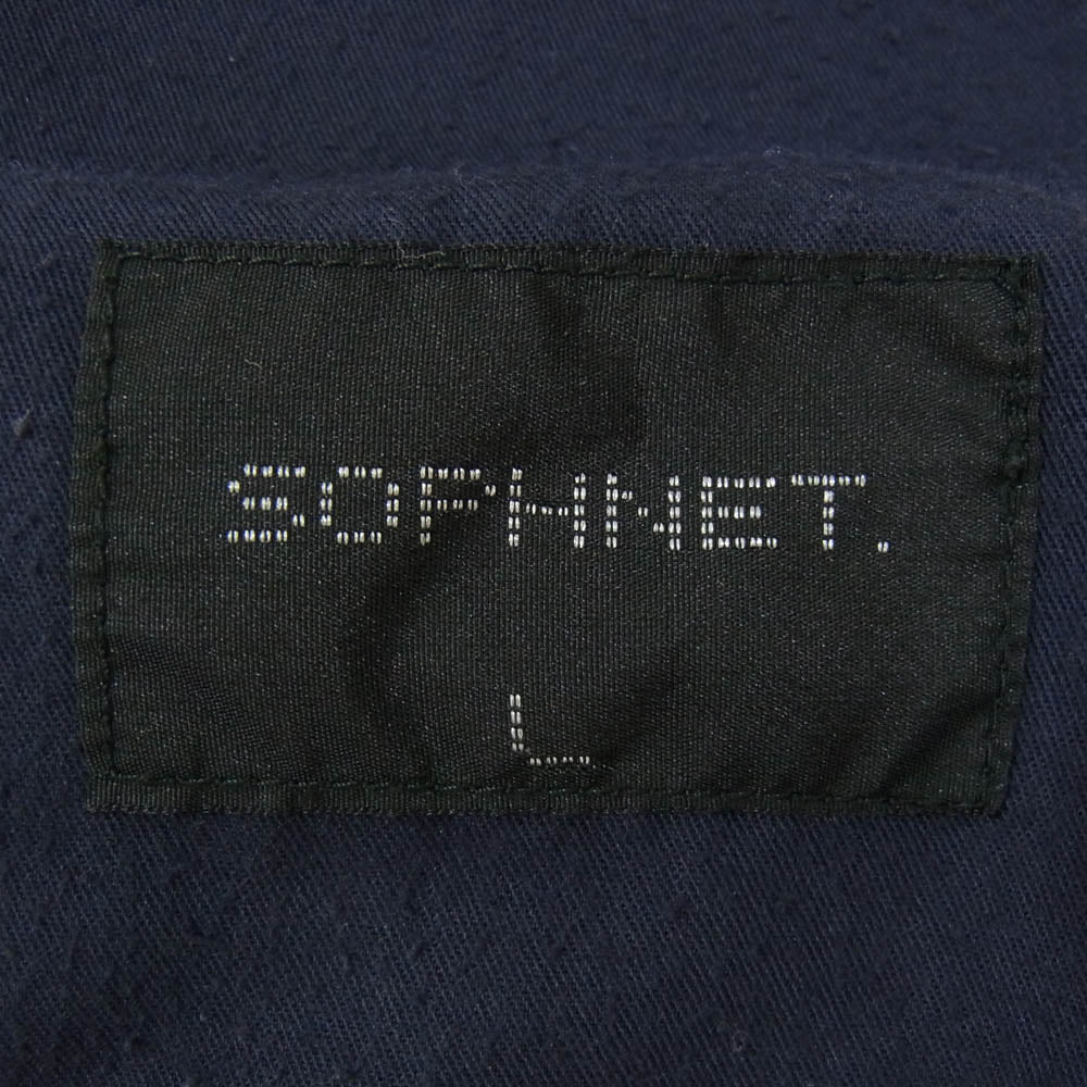 SOPHNET. ソフネット SOPH-210026 RIP STOP CARGO SHORTS リップストップ カーゴ ショーツ ネイビー系 L【中古】
