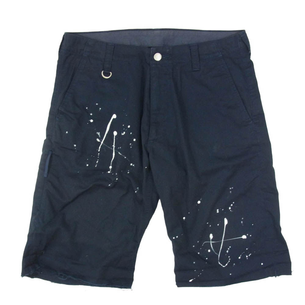 uniform experiment ユニフォームエクスペリメント UE-160051 DRIPPING SHORTS ドリッピング ショーツ ネイビー系 2【中古】