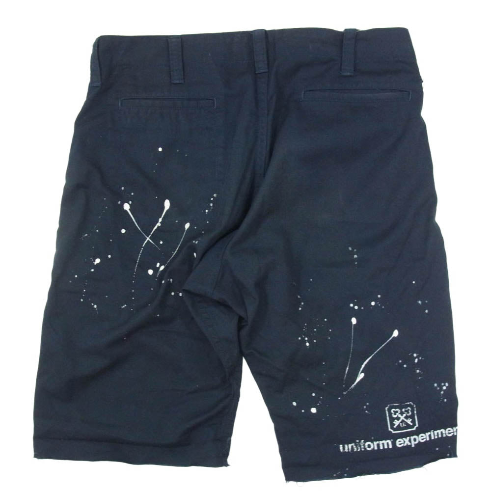 uniform experiment ユニフォームエクスペリメント UE-160051 DRIPPING SHORTS ドリッピング ショーツ ネイビー系 2【中古】