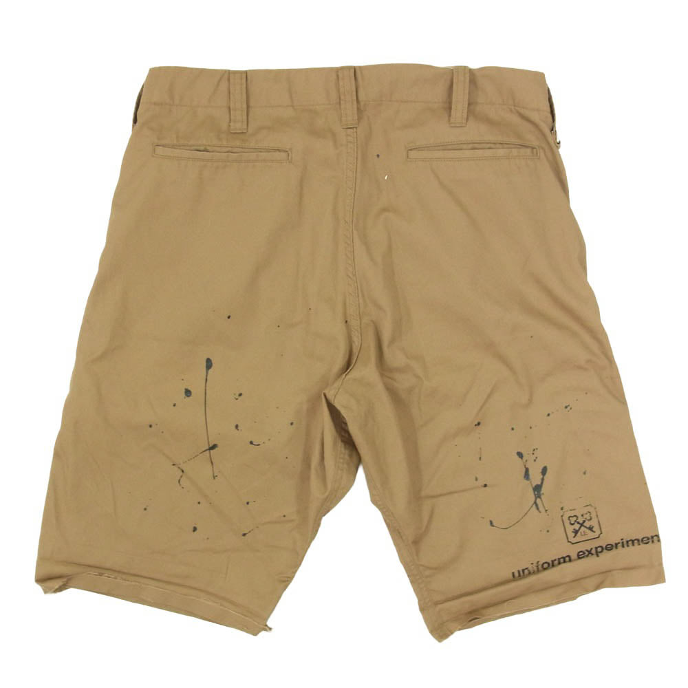 uniform experiment ユニフォームエクスペリメント UE-200039 DRIPPING SHORTS ドリッピング ショーツ キャメル系 ブラウン系 2【中古】