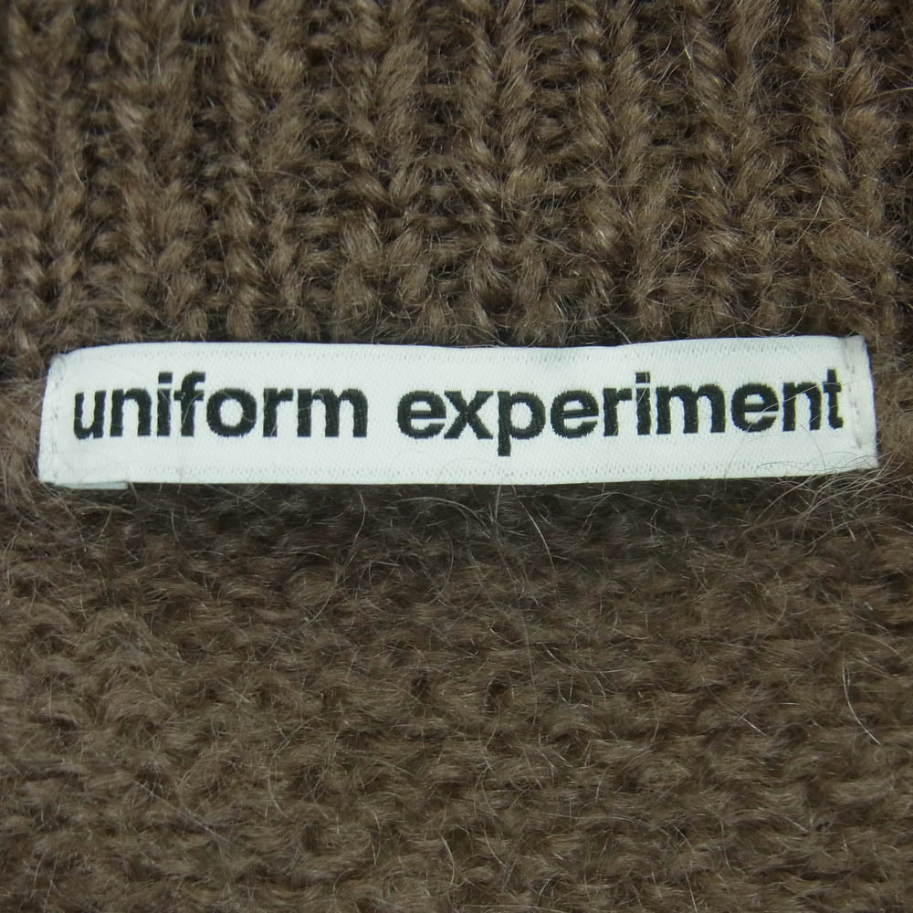 uniform experiment ユニフォームエクスペリメント 24AW UE-242047 モヘア ボタン カーディガン ブラウン系 グレイッシュブラウン系 2【中古】