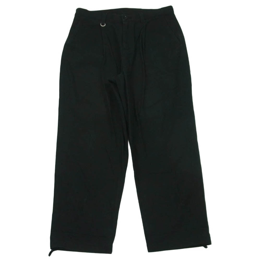 SOPHNET. ソフネット SOPH-240022 HIGH TWISTED WASHER COTTON SERGE 1TUCK WIDE TAPERED PANTS パンツ ブラック系 XL【中古】