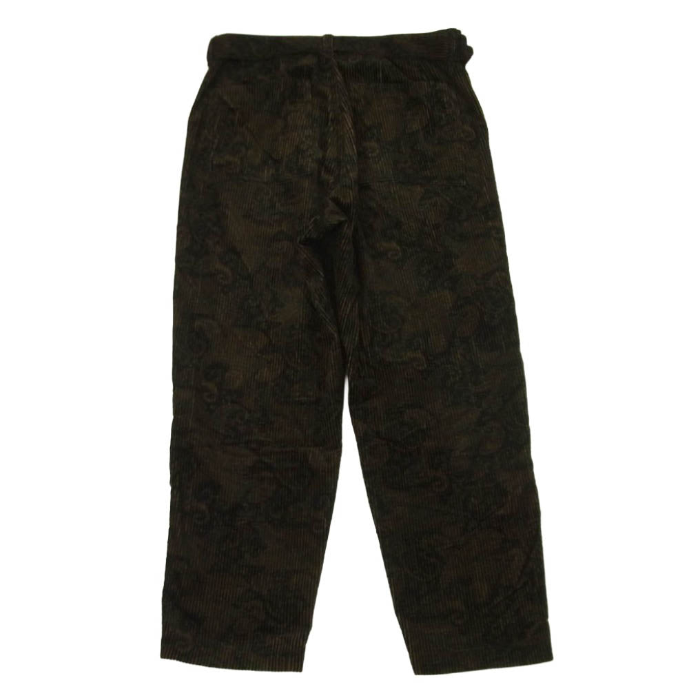 SOPHNET. ソフネット SOPH-222009 ベルト付き コーデュロイ 1タック パンツ 日本製 ダークブラウン系 M【中古】