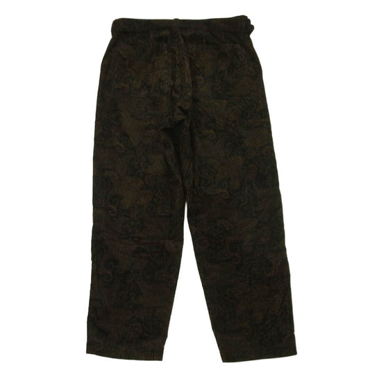 SOPHNET. ソフネット SOPH-222009 ベルト付き コーデュロイ 1タック パンツ 日本製 ダークブラウン系 M【中古】