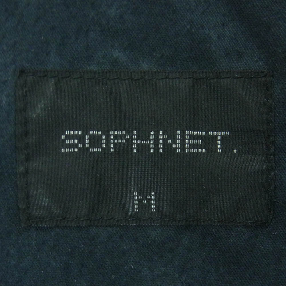 SOPHNET. ソフネット SOPH-222009 ベルト付き コーデュロイ 1タック パンツ 日本製 ダークブラウン系 M【中古】