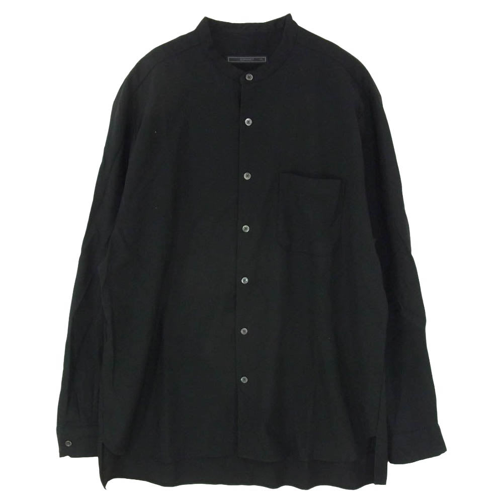 SOPHNET. ソフネット 23SS SOPH-230016 BAGGY BAND COLLAR SHIRT バギー バンドカラー 長袖 シャツ ブラック系 XL【中古】