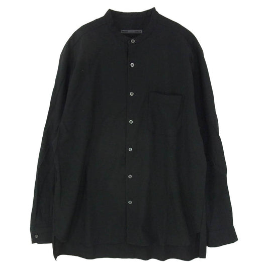 SOPHNET. ソフネット 23SS SOPH-230016 BAGGY BAND COLLAR SHIRT バギー バンドカラー 長袖 シャツ ブラック系 XL【中古】