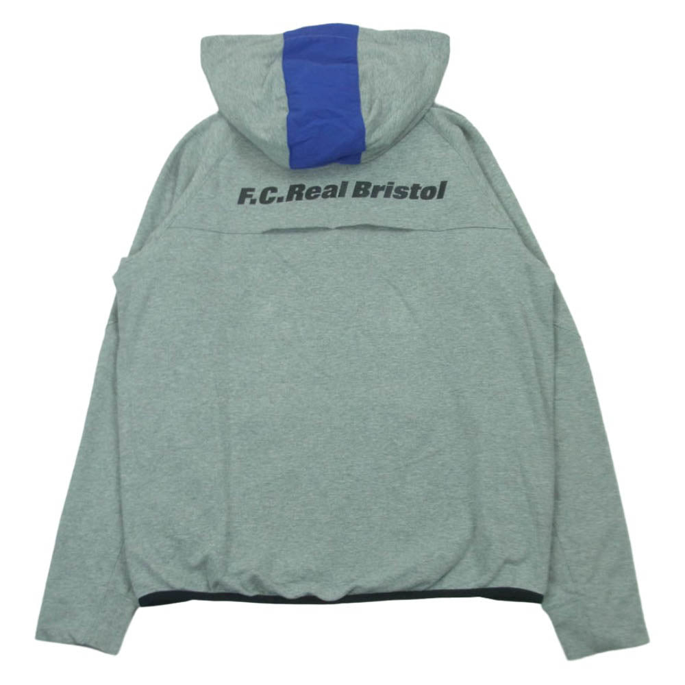 F.C.R.B. エフシーアールビー FCRB-170009 VENTILATION HOODY ベンチレーション ジップアップ フーディー パーカー グレー系 L【中古】
