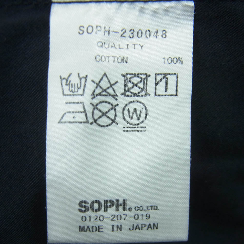SOPHNET. ソフネット SOPH-230048 WIDE PANTS ワイド パンツ コットン 日本製 グレー系 マルチカラー系 XL【中古】