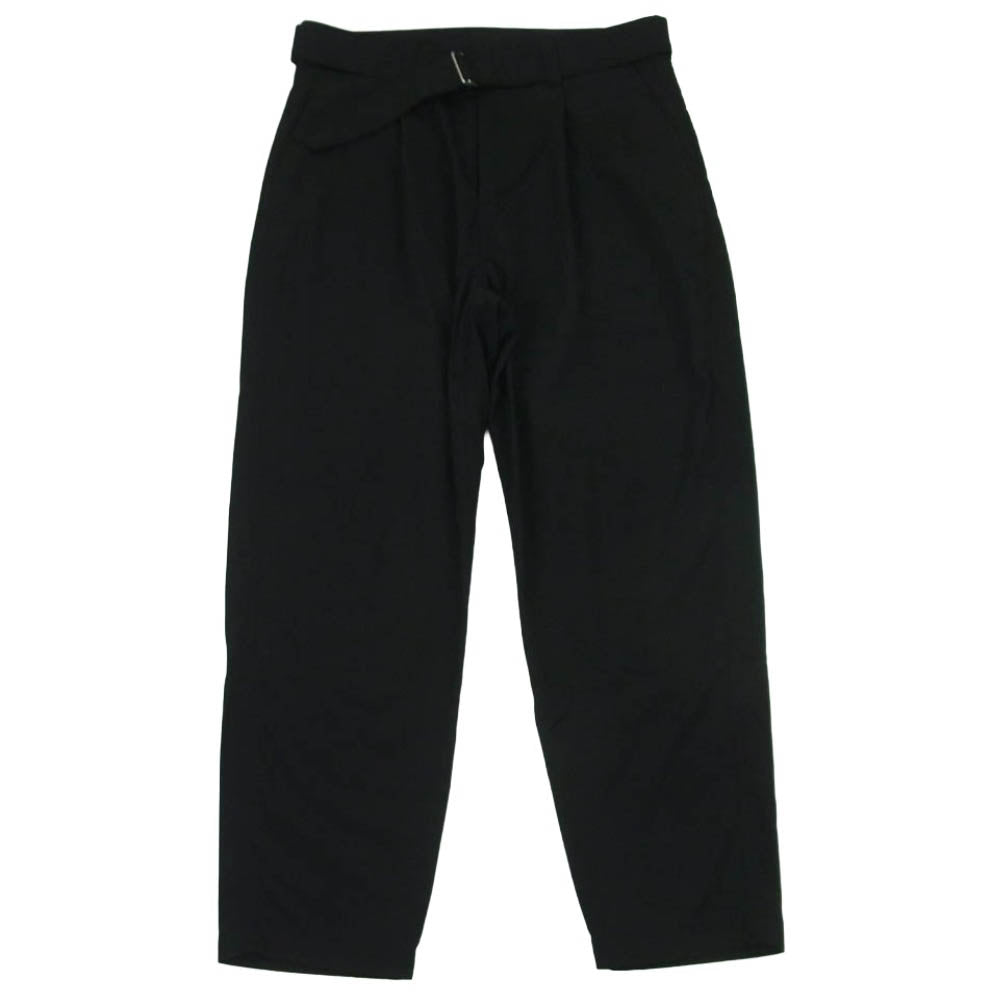 SOPHNET. ソフネット SOPH-220038 WIDE BELTED BAGGY TUCK TAPERED PANTS テーパード パンツ 日本製 ブラック系 M【中古】