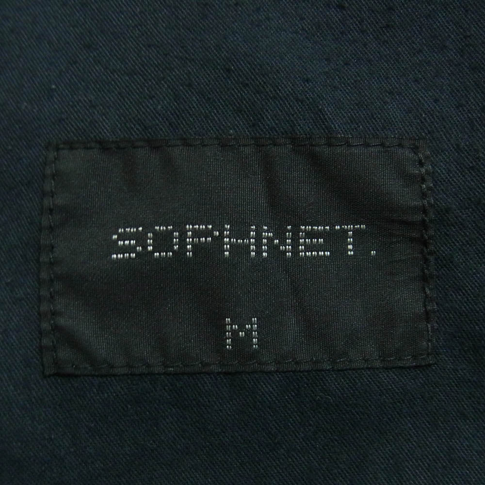 SOPHNET. ソフネット SOPH-220038 WIDE BELTED BAGGY TUCK TAPERED PANTS テーパード パンツ 日本製 ブラック系 M【中古】