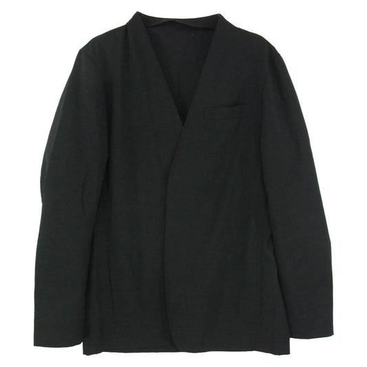 SOPHNET. ソフネット 20SS SOPH-200034 SOLOTEX TROPICAL STRETCH WOOL NO COLLAR JACKET ソロテックス トロピカル ストレッチウール ノーカラー ジャケット ブラック系 L【中古】