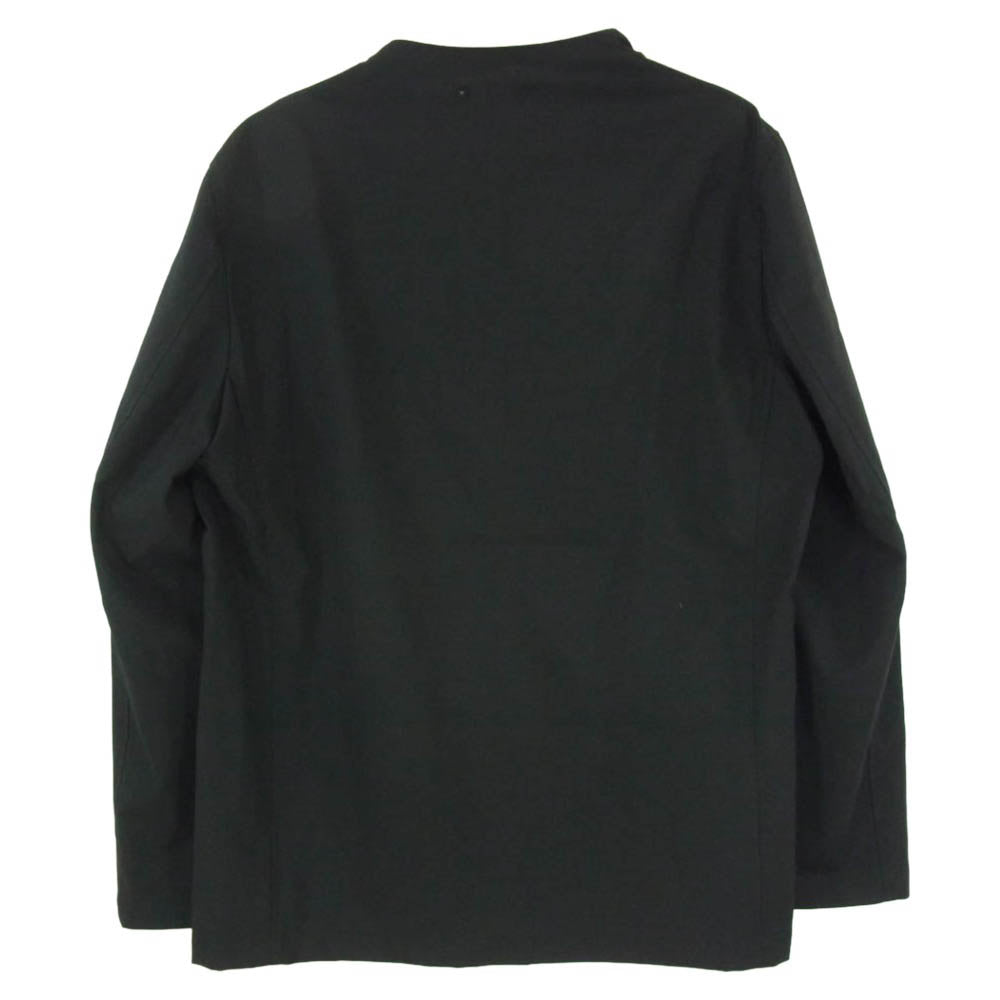 SOPHNET. ソフネット 20SS SOPH-200034 SOLOTEX TROPICAL STRETCH WOOL NO COLLAR JACKET ソロテックス トロピカル ストレッチウール ノーカラー ジャケット ブラック系 L【中古】