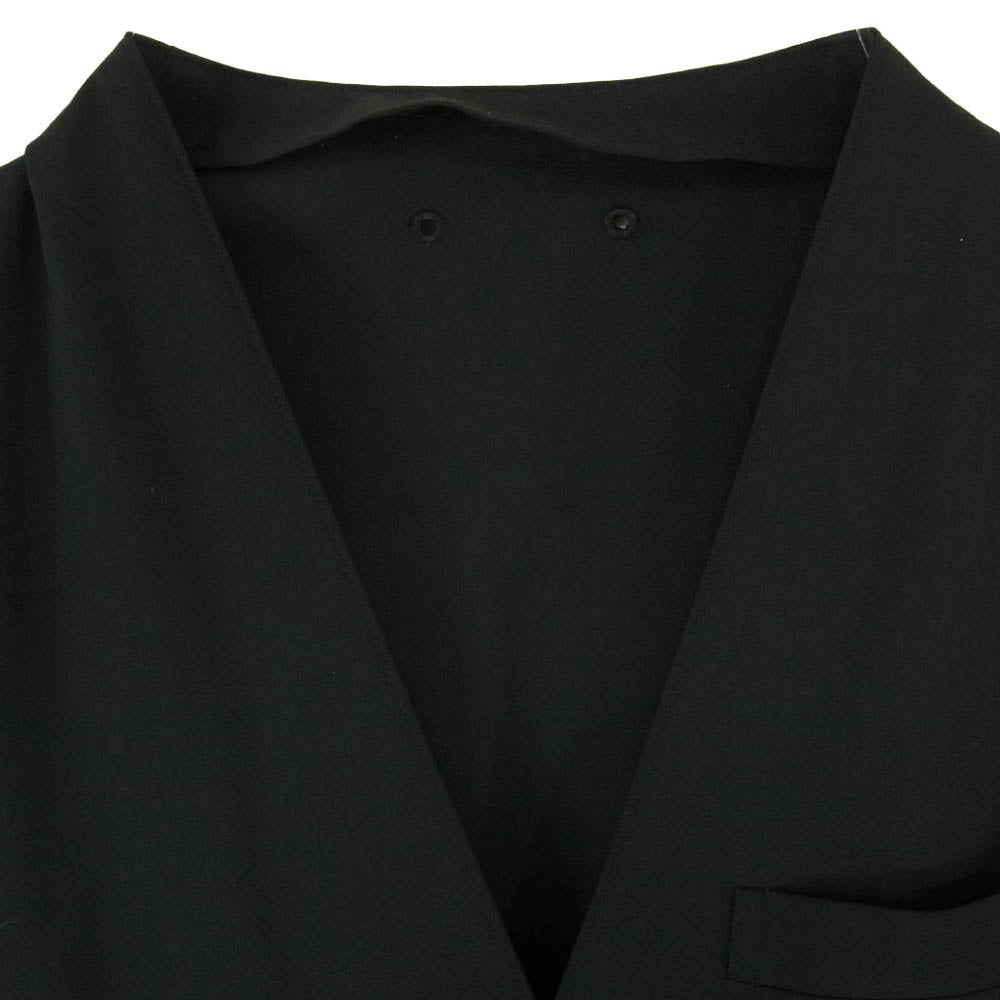 SOPHNET. ソフネット 20SS SOPH-200034 SOLOTEX TROPICAL STRETCH WOOL NO COLLAR JACKET ソロテックス トロピカル ストレッチウール ノーカラー ジャケット ブラック系 L【中古】
