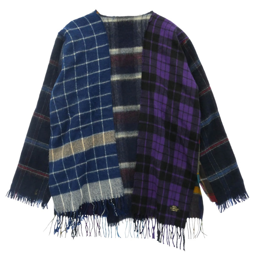 オールドパーク SCARF CARDIGAN 切替 スカーフ カーディガン マルチカラー系 M【中古】