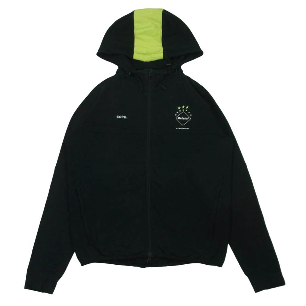 F.C.R.B. エフシーアールビー FCRB-170009 VENTILATION HOODY ベンチレーション ジップアップ フーディー パーカー ブラック系 L【中古】