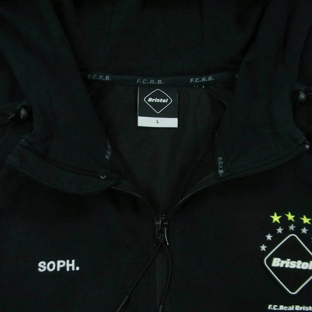 F.C.R.B. エフシーアールビー FCRB-170009 VENTILATION HOODY ベンチレーション ジップアップ フーディー パーカー ブラック系 L【中古】