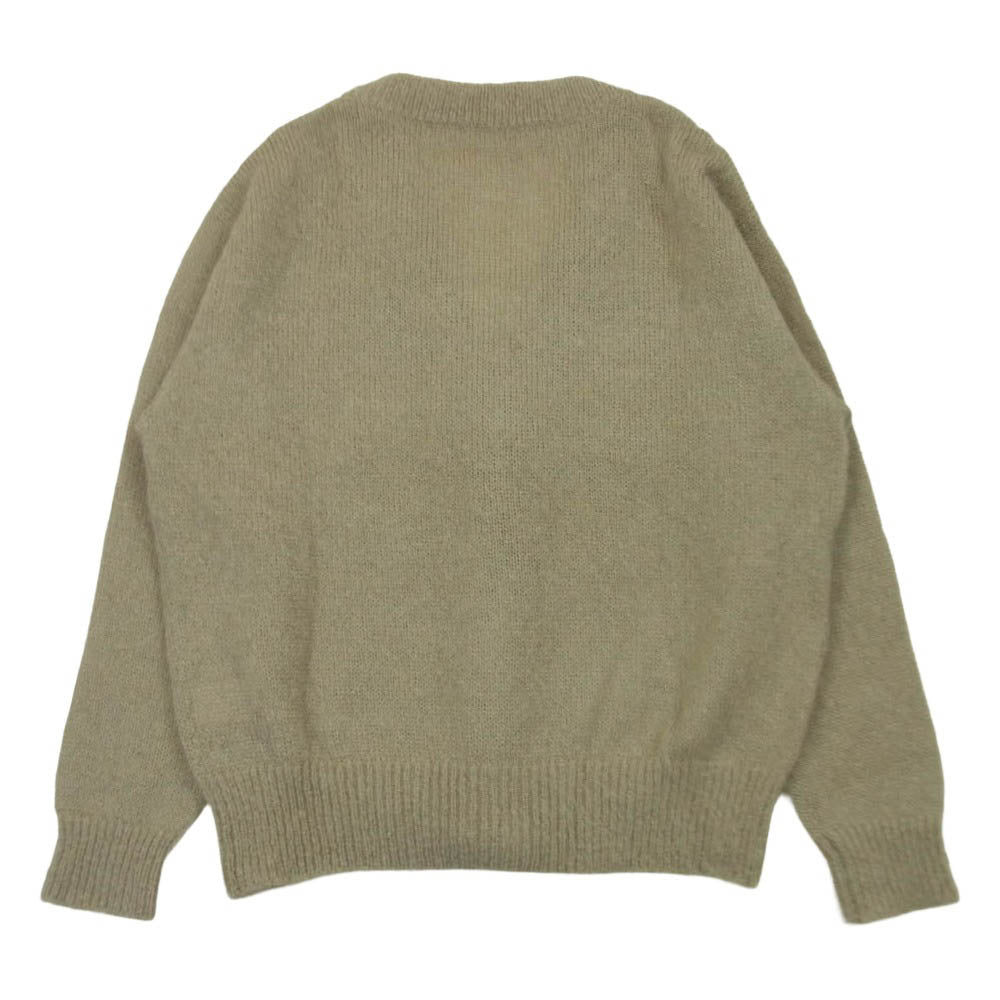 uniform experiment ユニフォームエクスペリメント 24AW UE-242047 モヘア ボタン カーディガン ベージュ系 グレイッシュベージュ系 2【中古】