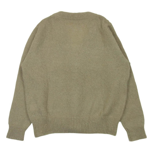 uniform experiment ユニフォームエクスペリメント 24AW UE-242047 モヘア ボタン カーディガン ベージュ系 グレイッシュベージュ系 2【中古】